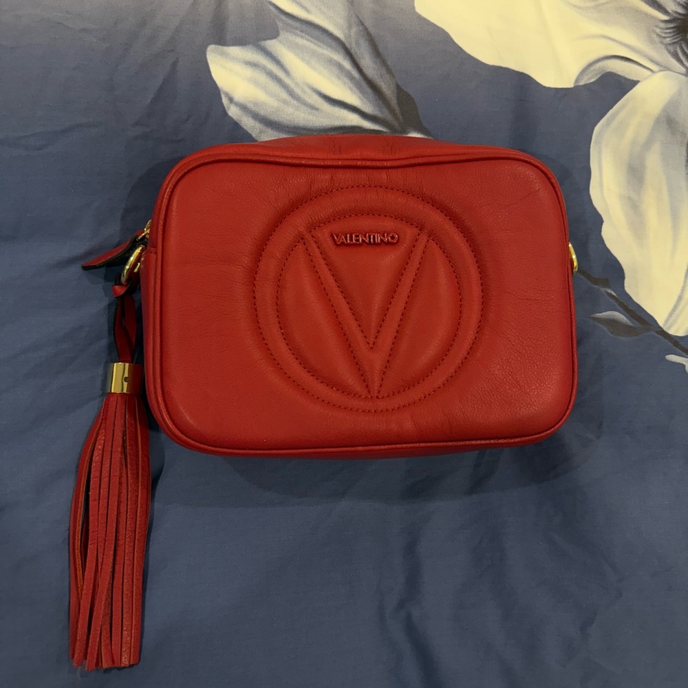 Valentino Red Leather Crossbody Bag